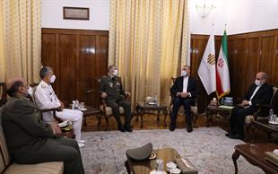 Meeting Dr.Amir Abdollahian with Army Chief,Deputy Chief of the Army for Coordination Affairs and Deputy Commander of Army for intelligence affairs