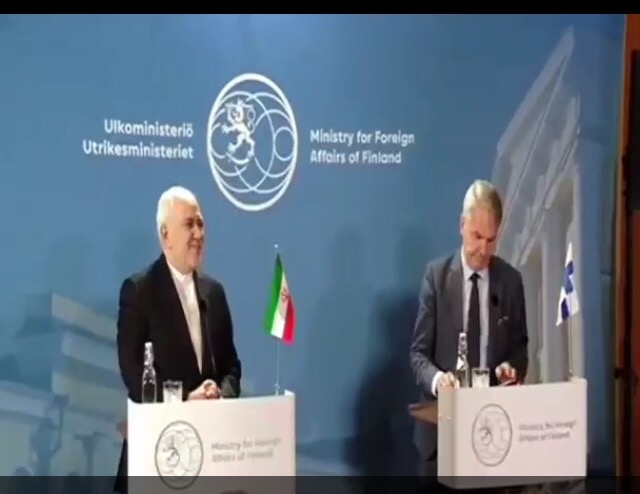 Remarks by FM Zarif at the joint press conference with Foreign Minister of Finland