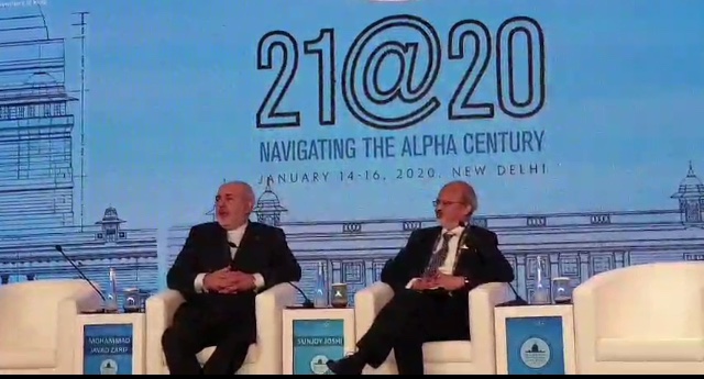 Iranian FM Zarif Speech at Raisina dialogue 2020 conference in New Delh